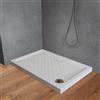 Inbagno Piatto doccia 80x100 rettangolare in ceramica bianco Dolomite Gemma