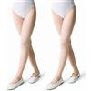Conte elegant Collant da bambina BALLET 70 denari, confezione da 2 collant opachi per bambini, in microfibra 3D, per danza e ginnastica, con elastico in vita e cuciture piatte, perfetti per la scuola