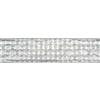 INNSPIRO Nastro decorativo quadri piccoli argento 6,5 cm x 10 m.