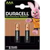 Duracell 2 Duracell Batterie Ricaricabili AAA 900Mah 1.2V HR03 DX2400 Micro 2Bl NiMH
