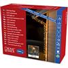 Konstsmide 3648 - 800/Micro LED catena luminosa, modello satinato/per esterno (IP44)/1000 bernsteinfarbene diodi/24 V Trasformatore da esterno/cavo nero
