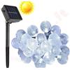 aglow.it Luce Solare Sfera bianco di Cristallo 7m 50 Led tubo natalizio impermeabile luci