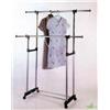 STANDER DOPPIO APPENDIABITI GUARDAROBA ACCIAIO CON RUOTE ROTELLE CM.90/135X173