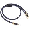 Kuyiohifi Connettore RCA 2 maschio + 1 jack aux 3.5mm audio 1.5 Metro