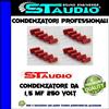 STAUDIO CONDENSATORI Coppia Condensatore MKT 1,5 uF 5% POLIESTERE 250 VOLT filtro crossover HI-FI CAR