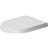 Duravit Sedile WC Starck 2/Darling New, coperchio WC con chiusura ammortizzata, coperchio WC in plastica duroplastica, con cerniere in acciaio inossidabile, bianco