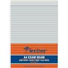 N/A Risma di carta per esami a righe A4 da 8 mm, 60 g/m², con linee blu nitide, qual