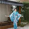 Kimono Giapponese Donna Satinato Floreale Yukata Abito Da Sposa Pigiama Costumi