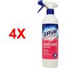 QUASAR 4 X Quasar Sgrassatore Con Candeggina Mousse Trigger 580 Ml