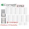 Comelit kit citofono dodici famiglie comelit 2 fili kca2061 12 famiglie citofoni 2738wa