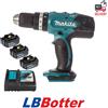 MAKITA Trapano avvitatore a batteria con percussione con 3 batterie DHP453RF3J