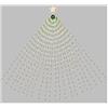 Lotti Decoro luminoso Lotti 68988 Tenda Mantello Verde + Puntale Stella per