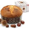 GILBER, Panettone ai Marron Glacé, senza Uvetta e Canditi, Basso senza Glassa, 1kg, Made in Italy, Confezione Regalo Astuccio in Cartone, Panettoni artigianali Torino