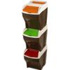 BAMA Set BAMA Pattumiera Poker Plus Raccolta Differenziata 3X27LT 3 PEZZI PLASTICA