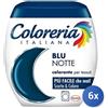 Coloreria italiana 6x Bundle Coloreria Colorante Tessuti Blu Notte