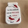 Hero calamita magnete da frigo in ceramica frase divertente forma barattolo