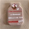 Hero calamita magnete da frigo in ceramica frase divertente forma barattolo gallina