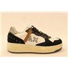 SUN68 Z45244 BASKET LOVE LADY sneakers donna in pelle bianco/nero 11