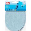 Prym-14 x 10 cm, Confezione da 2 Toppe per Jeans da Stiro, Cucito-Pois, Colore: Azzurro