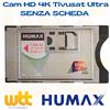 HUMAX CAM TIVU'SAT HD SATELLITARE PER decoder e tv CARD XXX CI+ PER TESSERA TIVU' SAT