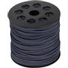 uxcell Finta Camoscio Corda 2.4mm Microfibra Perline Filo 100 Iarde/90M ,Nero Corallo