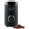 BLACK+DECKER Macinacaffè Elettrico Potente 150 W Deposito Caffè in Grani da 50 g Lame e Depos