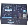Dictrolux Tenda Ice 100 Led bianco freddo 20 stringhe di luci con 20 flash interno esterno