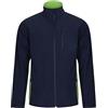 VELILLA Giacca Soft Shell Bicolore, Blu Navy e Verde Limone, M Misto, Blu navy e verde lime, M