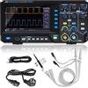 PeakTech 1403 - Oscilloscopio digitale a 2 canali [3 anni di garanzia] 50 MHz, 500MS/s, interfaccia USB, software per PC, oscilloscopio P 1403, nero, oscilloscopio USB, oscilloscopio multimetro
