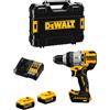 DeWalt Trapano a Percussione DeWALT DCD1007P2T (2 x 5,0 Ah + DCB1104 + TSTAK II)