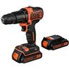 BLACK+DECKER BLACK & DECKER BDCHD18KB-QW TRAPANO AVVITATORE A PERCUSSION. MOD. BDCHD18KB-QW E
