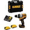 DeWalt Trapano a Percussione DeWALT DCD1007D2T (2 x 2,0 Ah + DCB107 + TSTAK II)