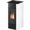 Cadel Stufa pellet 8,5kW CRISTAL 9 T1 White 5 stelle Classe A+ 7025033