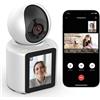 SHIWOJIA Telecamera WiFi Interno Telecamera Monitor Anziano/Bambino con Chiamata con un