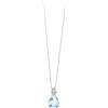 Comete Collana FANTASIA GIROCOLLO ORO DIAMANTI ACQUAMARINA GOCCIA GLQ279 Comete Donna
