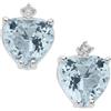 Comete Orecchini Donna COMETE FANTASIA DIAMANTI ACQUAMARINA CUORE codce ORQ235