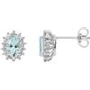 Comete Orecchini Donna COMETE AZZURRA PRESTIGE DIAMANTI ACQUAMARINA OVALE codice ORQ248