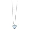 Comete Collana FANTASIA GIROCOLLO ORO DIAMANTE ACQUAMARINA CUORE GLQ272 Comete Donna