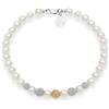 Comete Bracciale Donna COMETE FILI FANTASIA PERLE ORO SFERE DIAMANTATE codice BRQ290