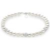 Comete Bracciale Donna COMETE FILI DI PERLE ACQUADOLCE ORO SFERE DIAMANTATE codice BRQ1