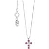 Comete Collana CROCE ORO DIAMANTE RUBINI GLB1556 Comete Donna