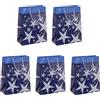 GT025 Borsa Regalo Natalizia Grande, Shining Stars, 26 X 33 X 12 Cm, Carta, 5 Pz