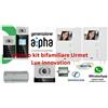 URMET KIT VIDEOCITOFONO URMET ALPHA BIFAMILIARE 1783/724 A COLORI 2 FILI PULSANTIERA 1