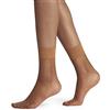 FALKE Shelina 12 DEN W SO ultra-trasparenti velati tinta unita 1 paio, Calzini Donna, Marrone (Noisette 5109), 39-42