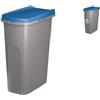 Stefanplast Pattumiera Ecosystem 40 Litri Coperchio Azzurro Stefanplast
