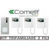 Comelit KIT VIDEOCITOFONO 3 FAMIGLIE 2 FILI COMELIT 8461M QUADRA 6701W TRE