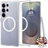 Spigen NUOVA Custodia Spigen Galaxy S25 Ultra Trasparente Compatibile Magfit Antiurt...