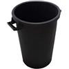 Plastica pattumiera Senza Coperchio Black 100 LT nero multiuso per umido bidone