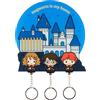 Grupo Erik Portachiavi Harry Potter da Parete con 3 Appendichiavi Casa | Porta Chiavi da Muro per Casa con Ancoraggi : Gadget Harry Potter Compleanno - Licenza Ufficiale (16x16 cm)