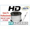 FRACARRO CAVO TV FRACARRO 5MM CLASSE A CAVO RAME TV ANTENNA PROFESSIONALE HD 200 METRI